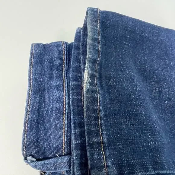 Lee Medium Wash Curvy Fit Mid Rise Bootcut Denim Jeans Stretch Blue Women's Sz 8 - Picture 13 of 13